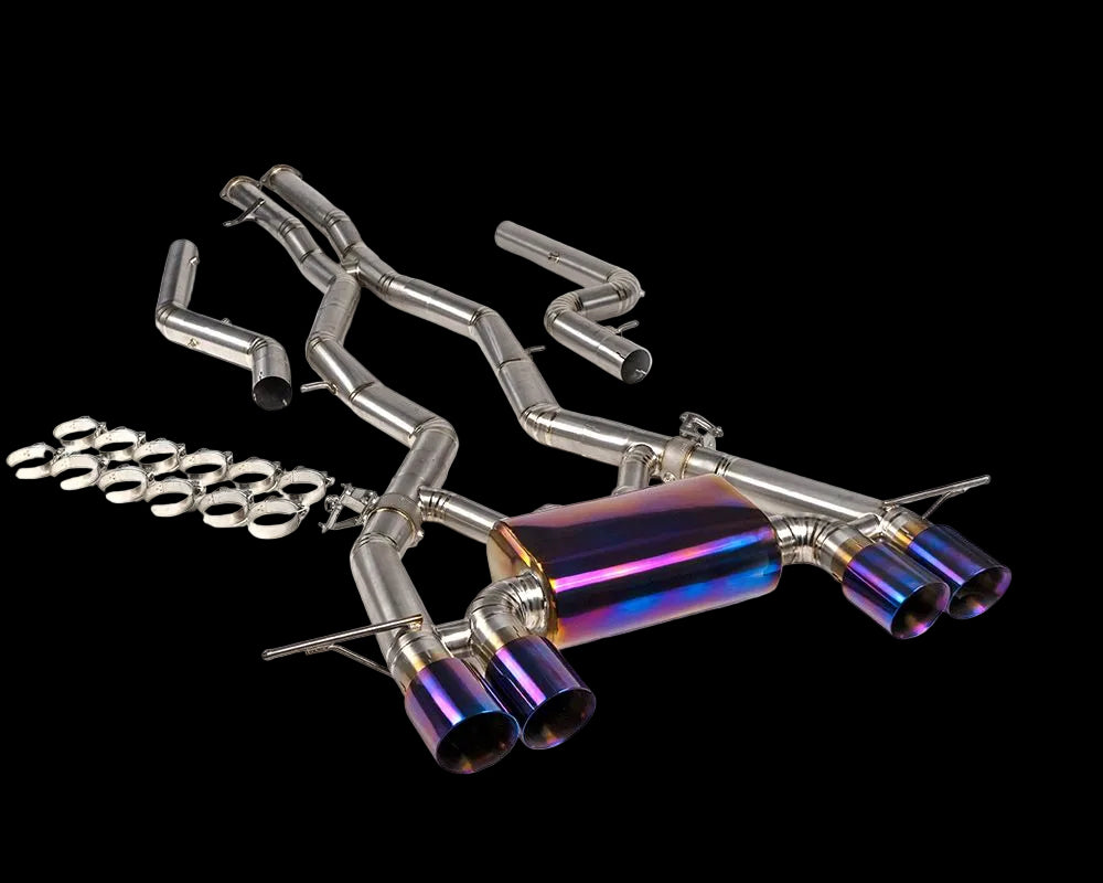 VR Performance BMW M3/M4 G8x Titanium Valvetronic Catback Exhaust With 102mm Tip image 0