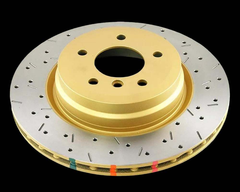 DBA 4000 Series Drilled & Slotted Rear Brake Rotor BMW 335d/335i E90/91/92 image 0