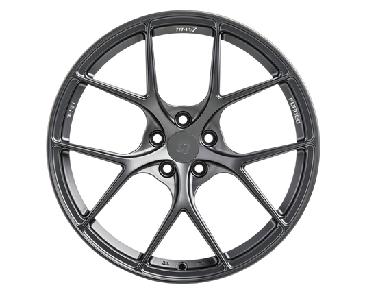 BMW M3 | M4 F8X 2015-2019 Wheel Set Titan 7 T-S5 18x10 5x120 Satin Titanium image 1