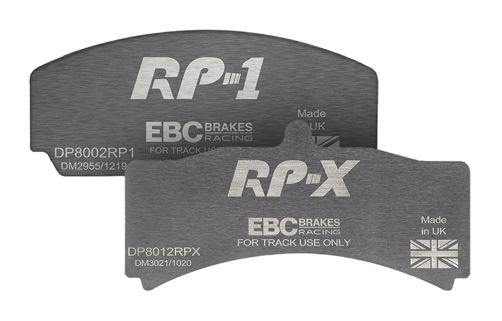 EBC Brakes RP-X Racing Front Brake Pads BMW M2/M3/M4 3.0TT w/ Cast Iron Rotors image 0