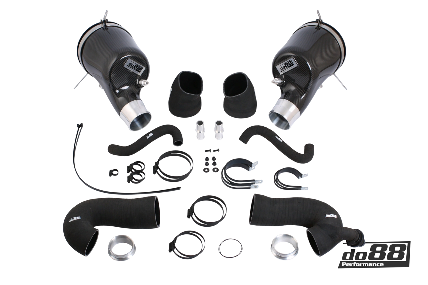 do88 Porsche 911 Carrera (992) Induction system, 80mm outl, with Turbo inlet hoses