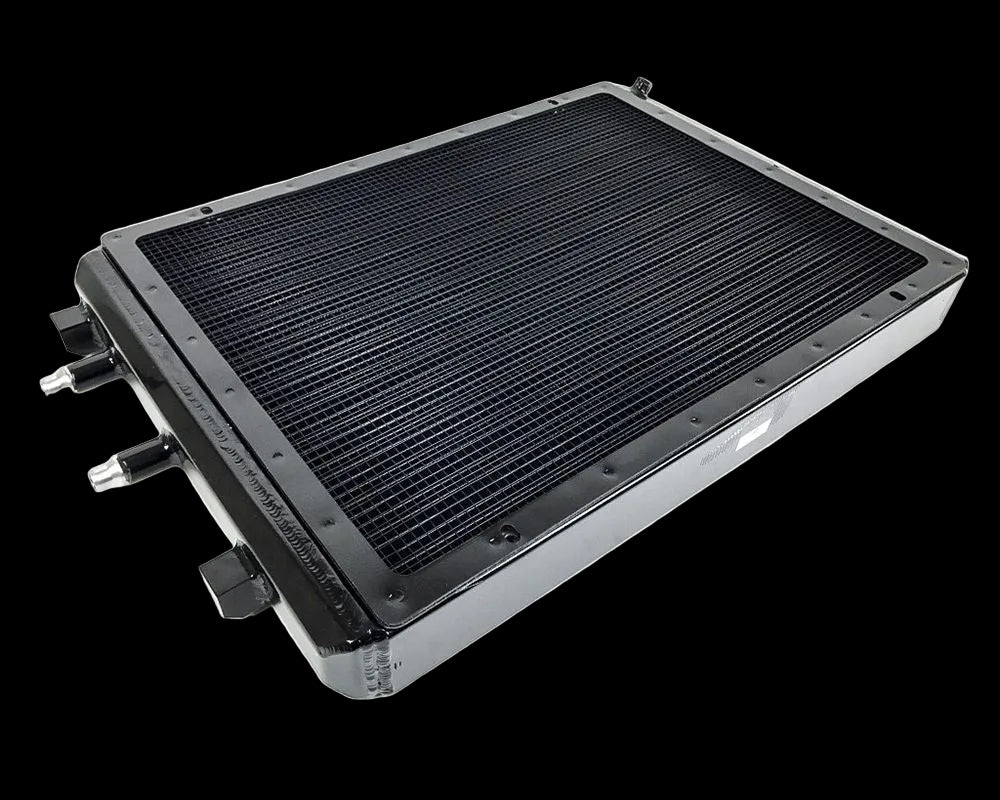 CSF Radiator Black Front Mount Heat Exchanger w/ Rock Guard BMW F8X M3/M4/M2 image 0