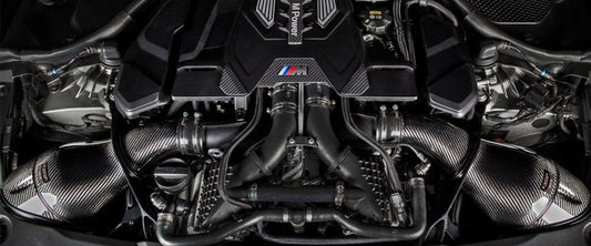 Eventuri Carbon Intake w/ Shroud Set Black BMW F90 M5 2018-2022 image 1