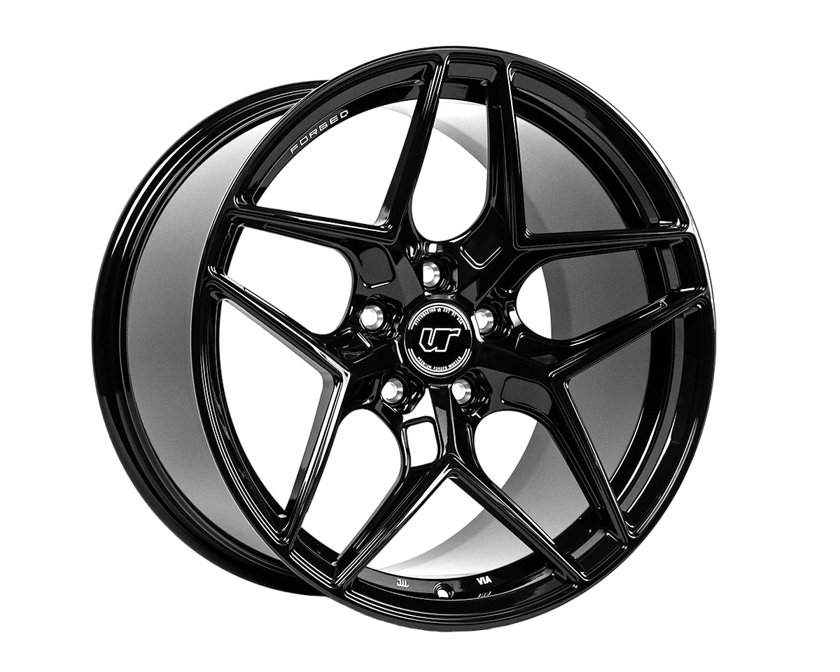 VR Forged D04 Wheel Package BMW M2 19x9.5 19x10.5 Gloss Black image 0