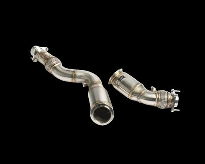 CTS Turbo 3 Inch Stainless Steel High-Flow Cat Competition Downpipe BMW M2/M3/M4 image 0