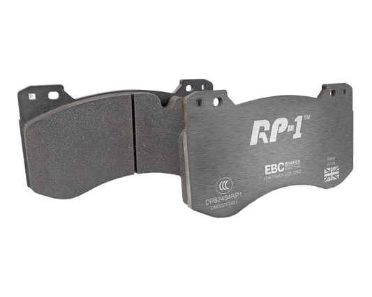 EBC Racing Front RP-1 Track & Race Brake Pads BMW M2/M3/M4 3.0TT w/ Iron Rotors image 0