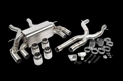 DINAN FREE FLOW AXLE-BACK EXHAUST & X-PIPE - 2019-2021 BMW M2C image 0