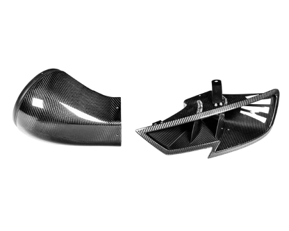 Eventuri Black Carbon Headlamp Race Duct Audi 8V Gen 2 RS3 image 0
