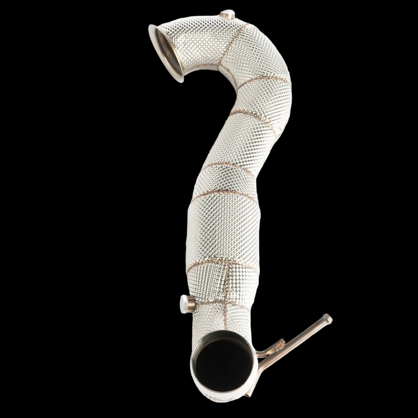 CTS TURBO MERCEDES-BENZ M133 A45/CLA45/GLA45 AMG DOWNPIPE HIGH-FLOW CAT image 0