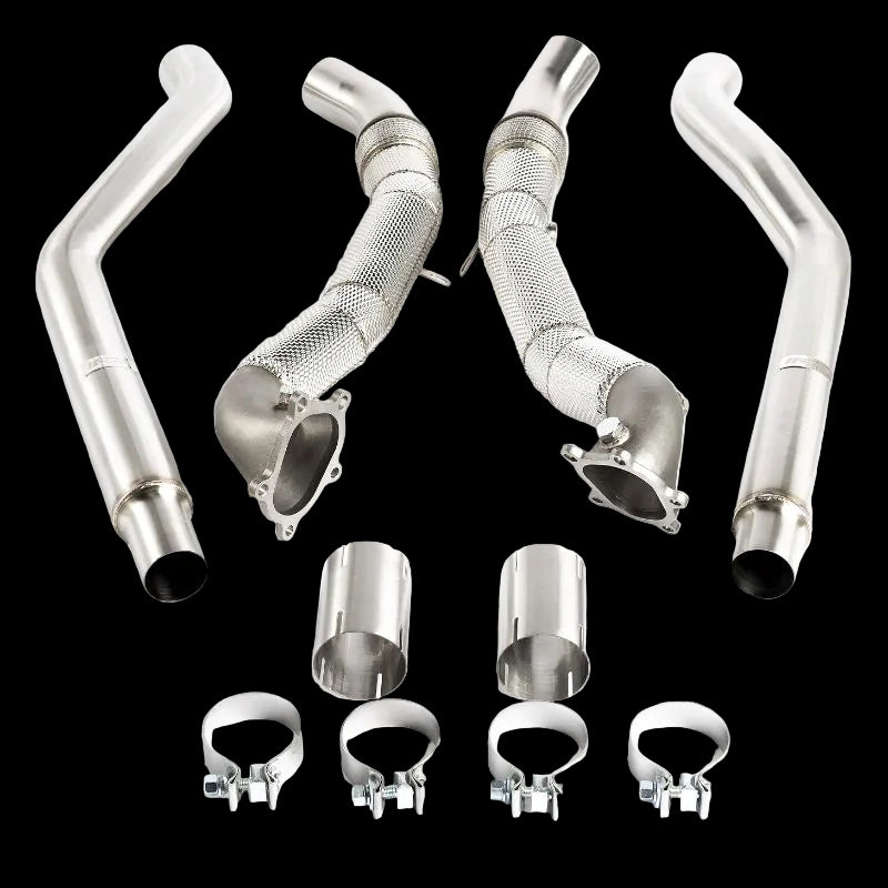 CTS Turbo Cast Downpipe Set Audi RS7/S7 (C7) 2013-2018 image 0