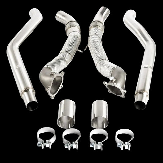 CTS Turbo Cast Downpipe Set Audi RS7/S7 (C7) 2013-2018 image 0