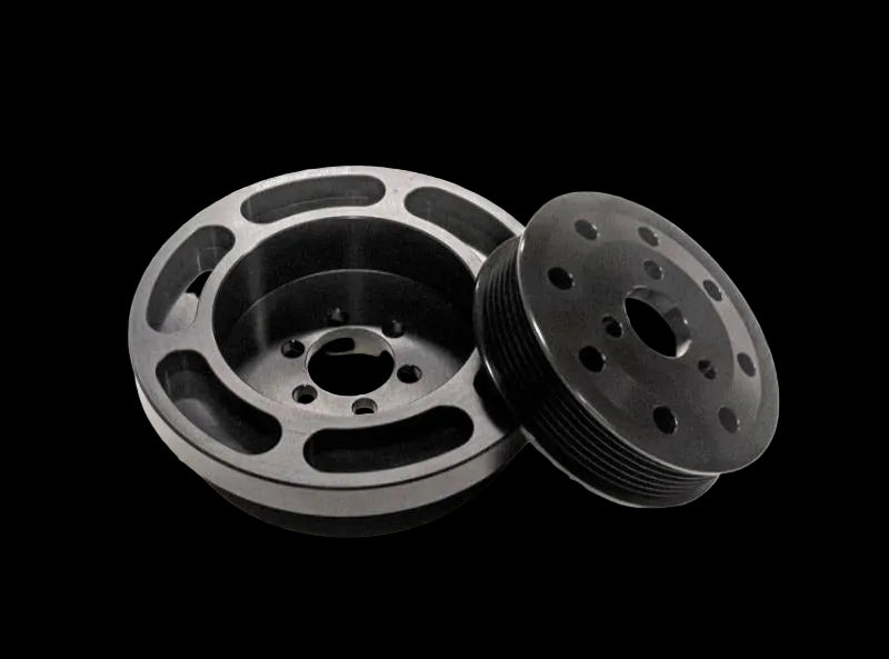NonStopTuning Lightweight Crank & Power Steering Pulley 2 Piece Kit BMW 335i N54 image 0