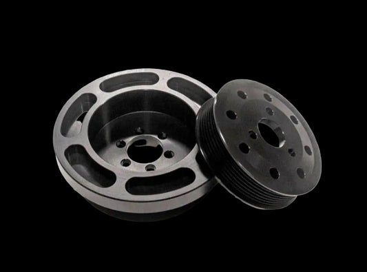 NonStopTuning Lightweight Crank & Power Steering Pulley 2 Piece Kit BMW 335i N54 image 0