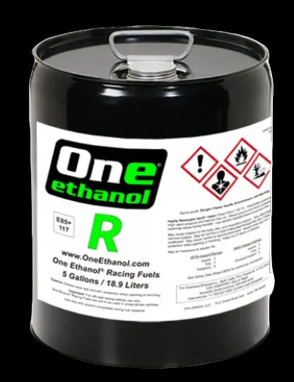 One Ethanol "R" 117 Octane E85 Racing Fuel 5 Gallon Pail image 0