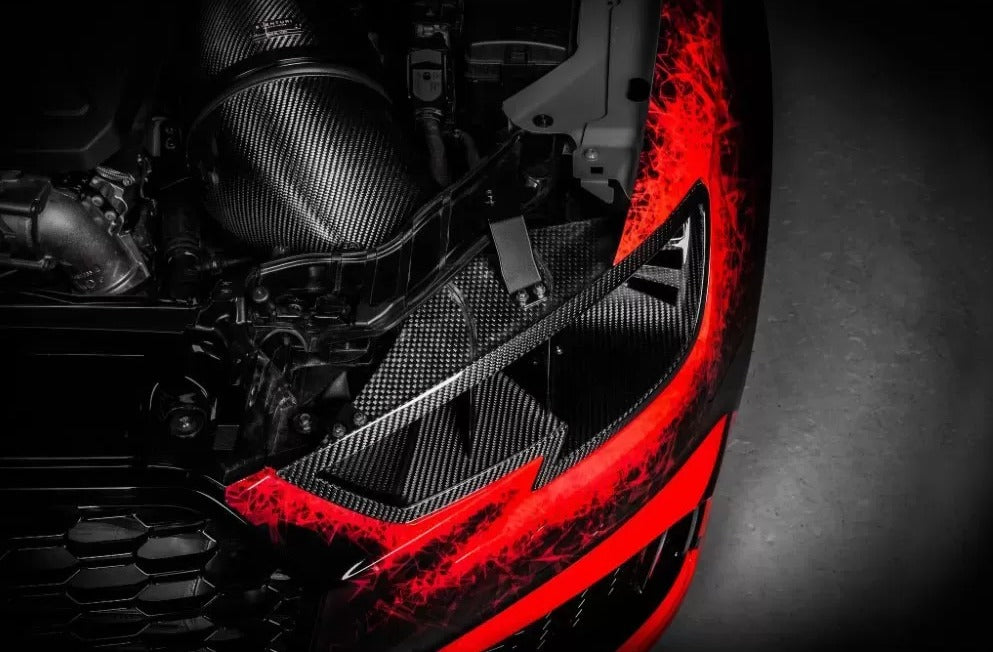 Eventuri Black Carbon Headlamp Race Duct Audi 8V Gen 2 RS3 image 2