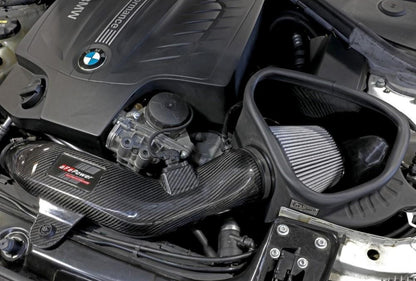 aFe Track Series Carbon Fiber Intake System w/ Pro DRY S Filter BMW N55 image 2