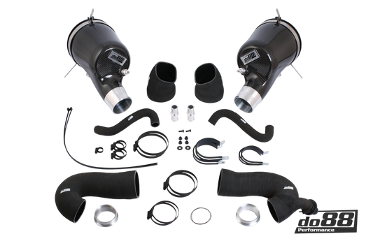do88 Porsche 911 Carrera (992) Induction system, 80mm outl, with Turbo inlet hoses