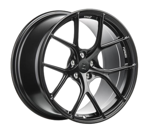 BMW M3 | M4 F8X 2015-2019 Wheel Set Titan 7 T-S5 19x9.5/10.5 5x120 Machine Black image 0