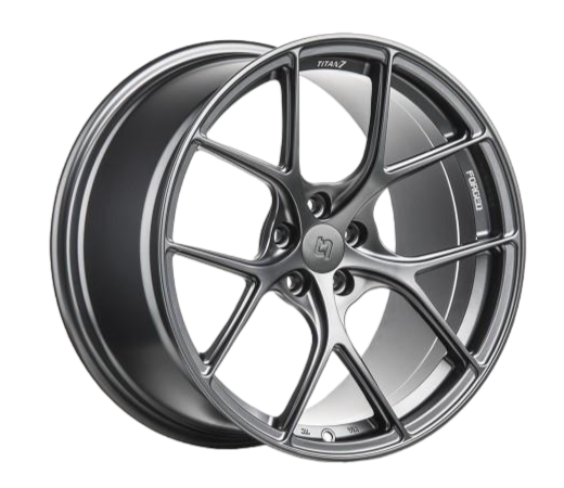 BMW M3 | M4 F8X 2015-2019 Wheel Set Titan 7 T-S5 18x10 5x120 Satin Titanium image 0