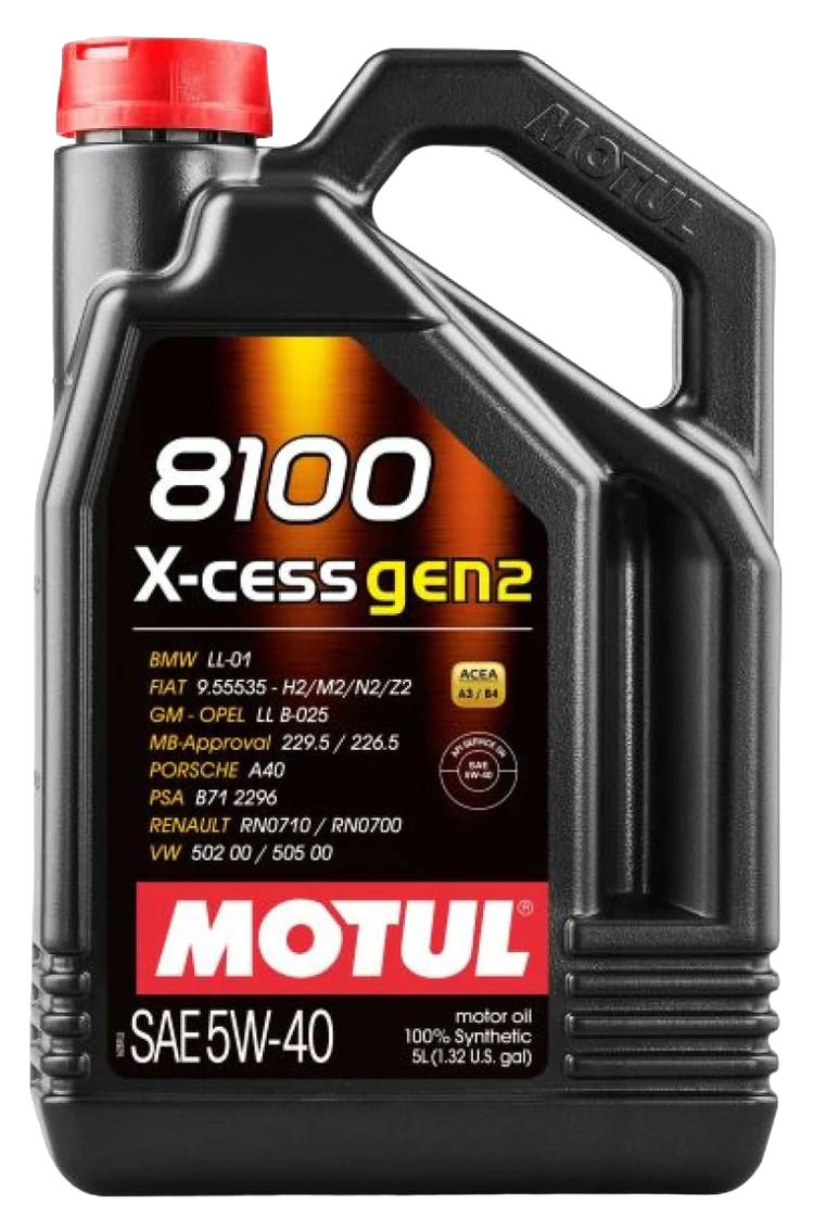MOTUL 8100 X-Cess Gen2 5w40 Engine Oil 5L image 0