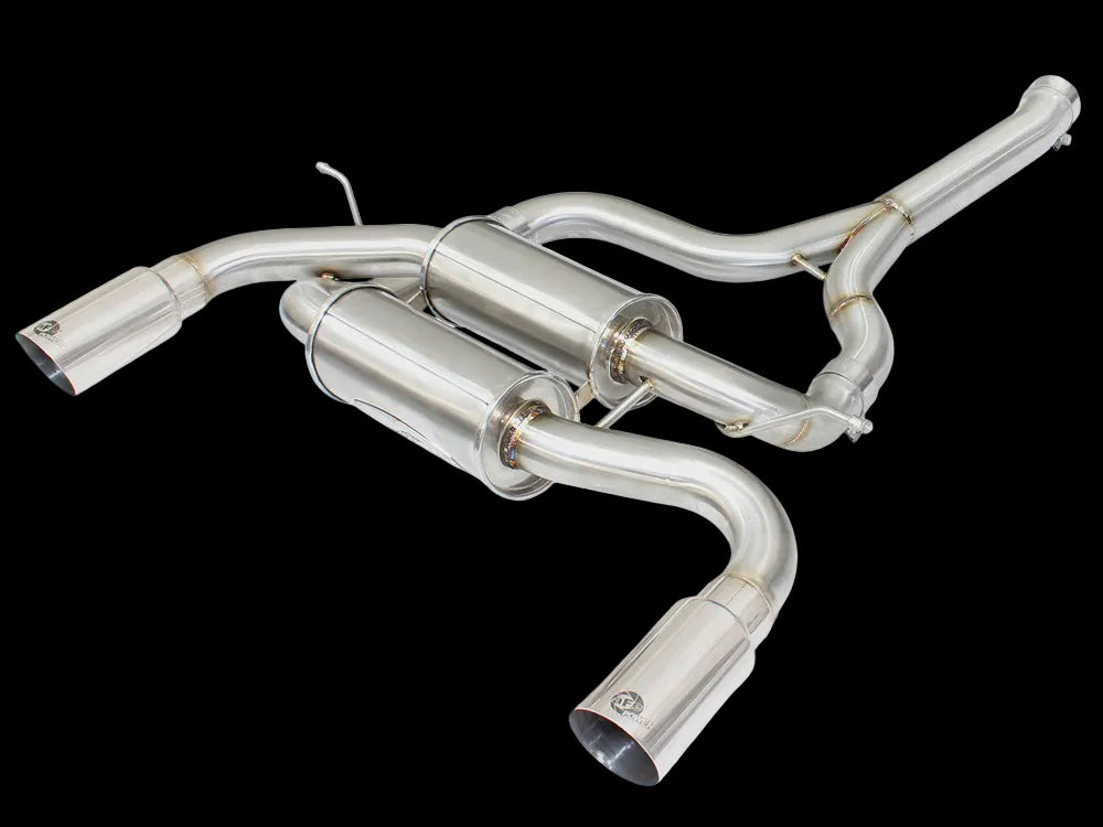 aFe MACH Force-Xp 2-1/2" 304 Stainless Steel Axle-Back Exhaust System BMW 335i ( image 0