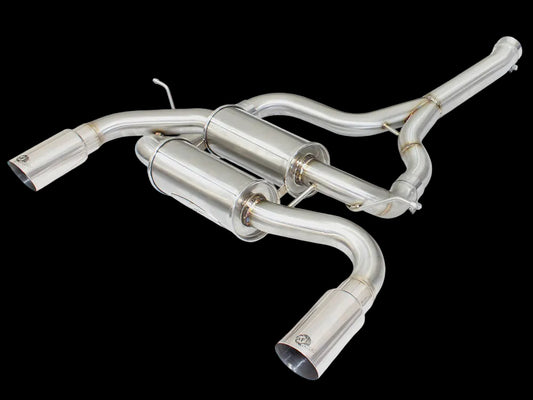 aFe MACH Force-Xp 2-1/2" 304 Stainless Steel Axle-Back Exhaust System BMW 335i ( image 0
