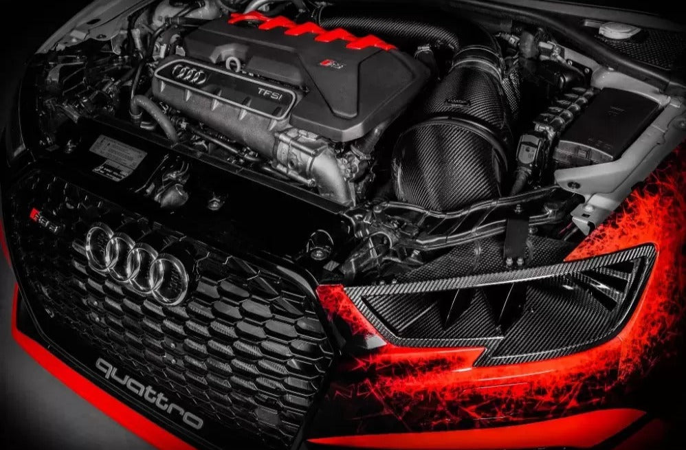 Eventuri Black Carbon Headlamp Race Duct Audi 8V Gen 2 RS3 image 1
