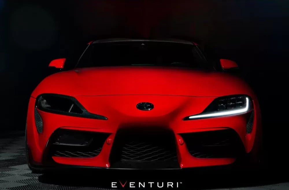 Eventuri Black Carbon Headlamp Race Duct Toyota Supra A90 image 2
