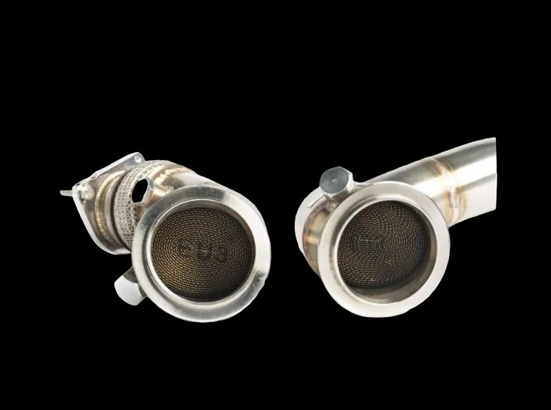 CTS Turbo 3 Inch Stainless Steel High-Flow Cat Competition Downpipe BMW M2/M3/M4 image 1