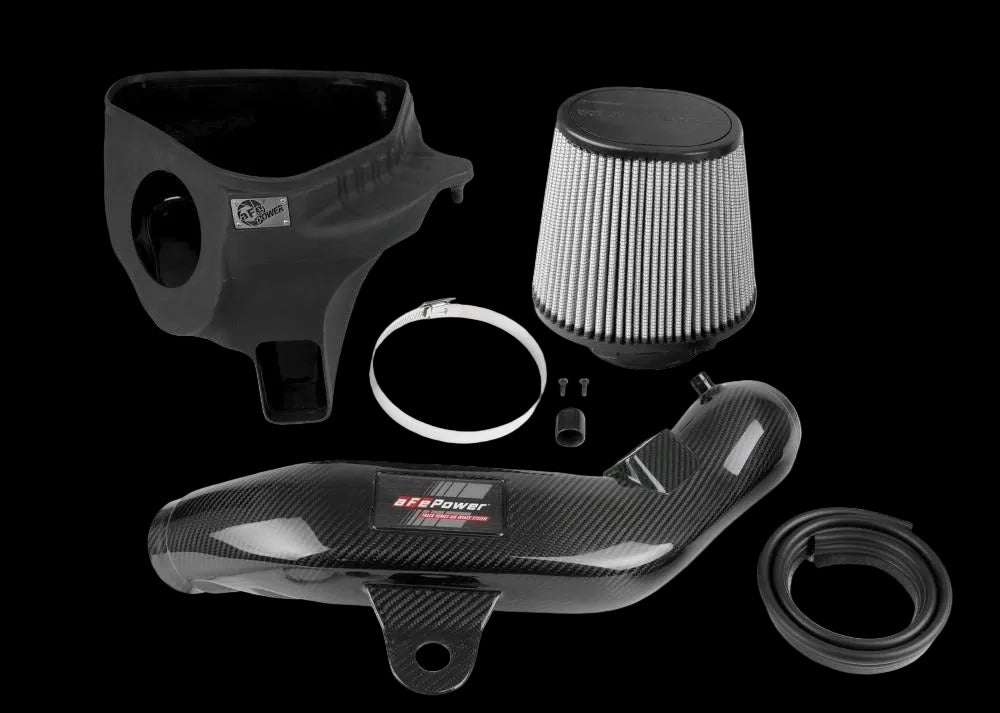 aFe Track Series Carbon Fiber Intake System w/ Pro DRY S Filter BMW N55 image 1